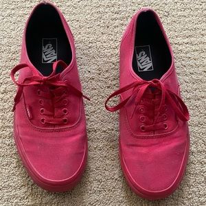 Size 11 authentic all red vans